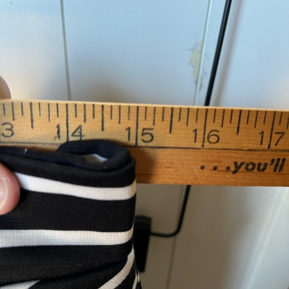 Halogen Black and White Wrap Pencil Skirt Knee-Length - Picture 8 of 10